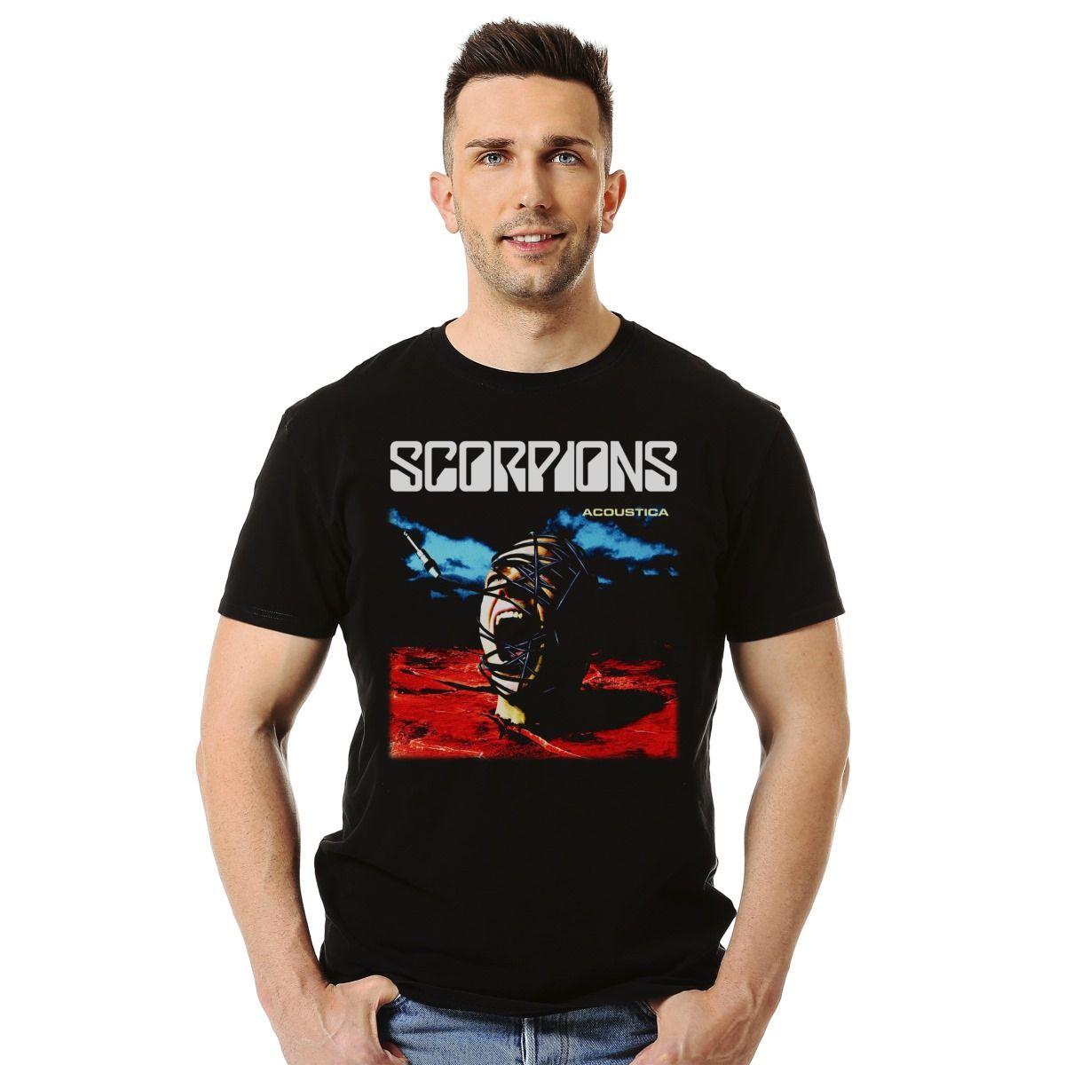 SCORPIONS ACOUSTICA POLERA MANGA CORTA HOMBRE-2