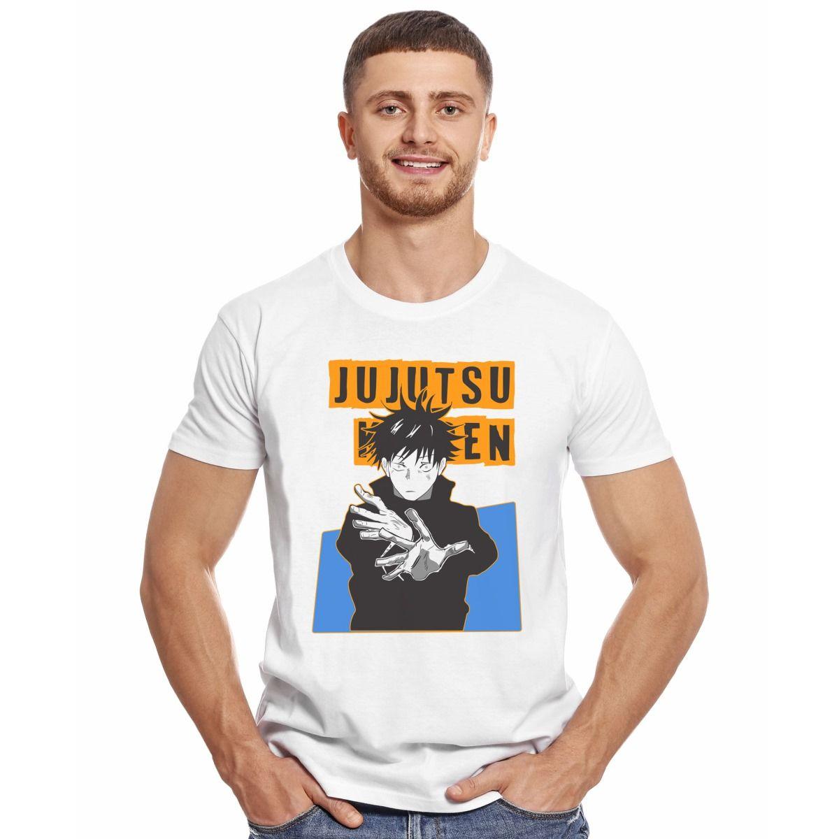 JUJUTSU KAISEN MEGUMI FUSHIGURO POLERA MANGA CORTA HOMBRE-2