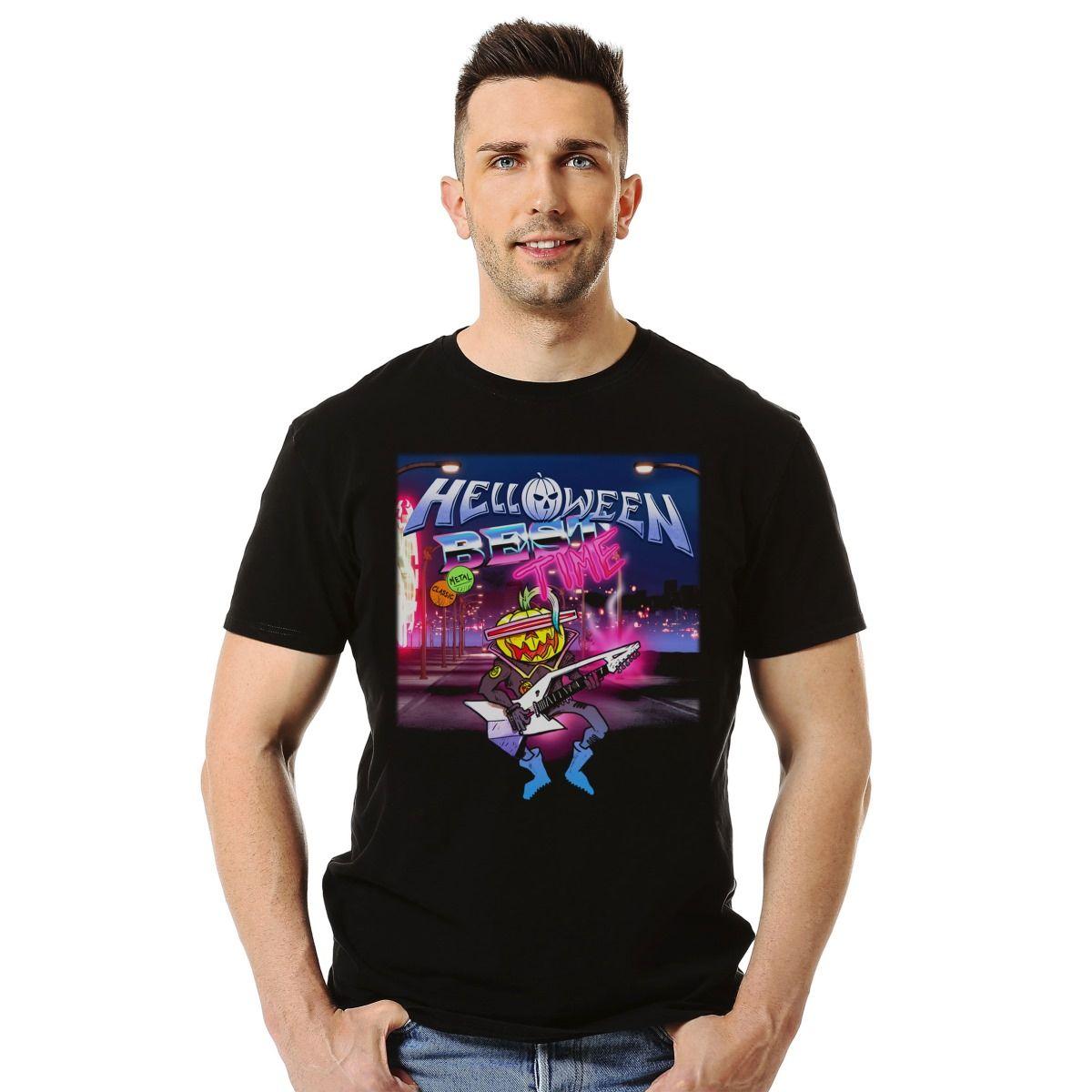 HELLOWEEN BEST TIME POLERA MANGA CORTA HOMBRE-2