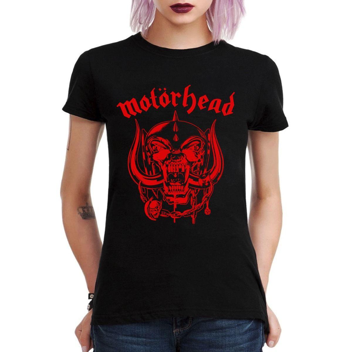 MOTORHEAD SNAGGLETOOTH ROJO POLERA MUJER-2
