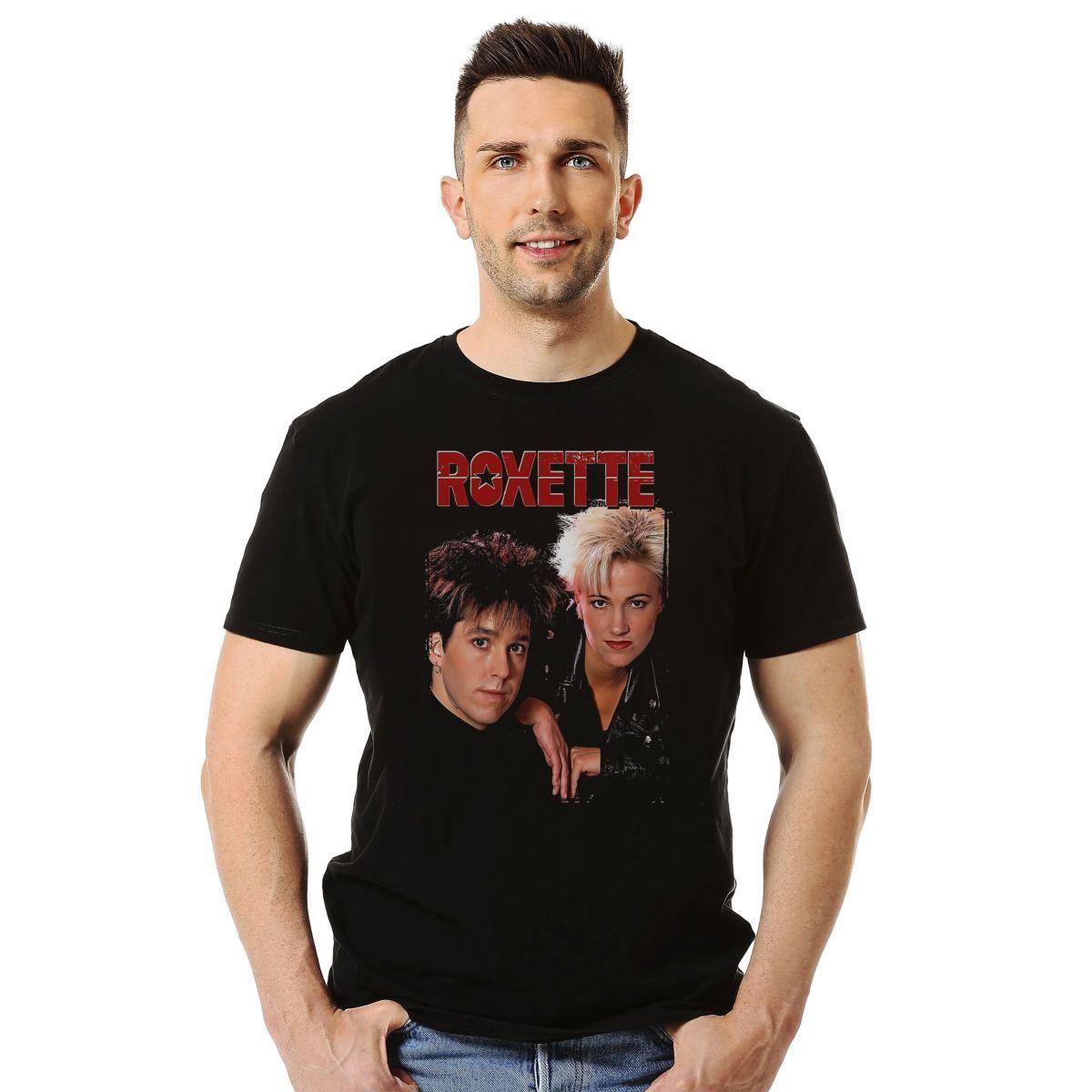 ROXETTE BAND FACES POLERA MANGA CORTA HOMBRE-2