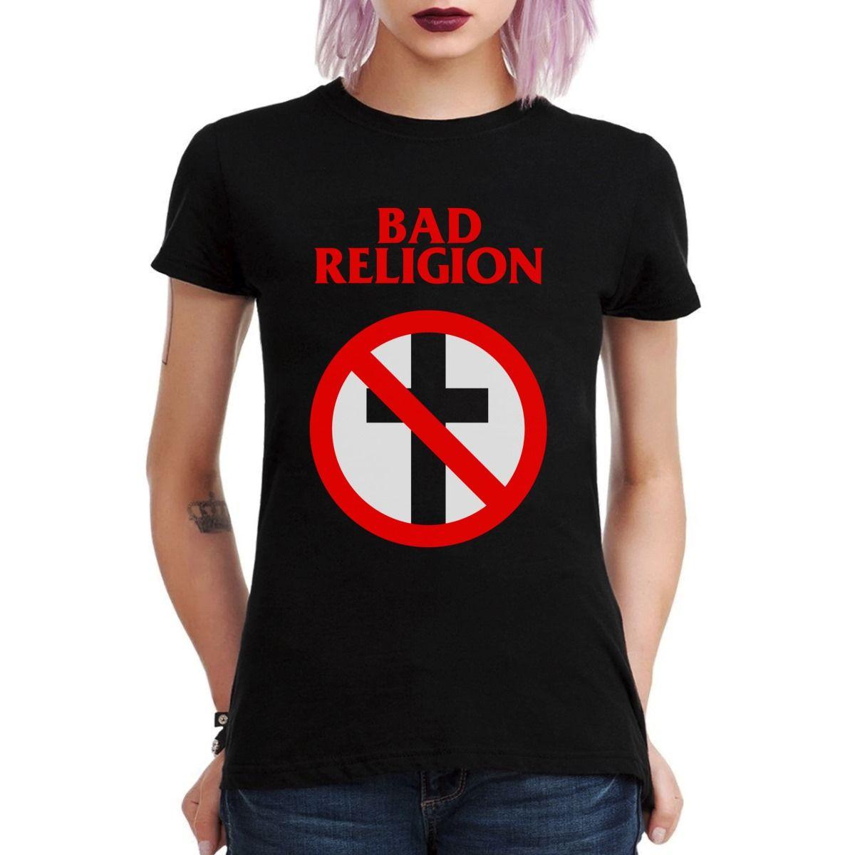 BAD RELIGION LOGO POLERA MUJER-2