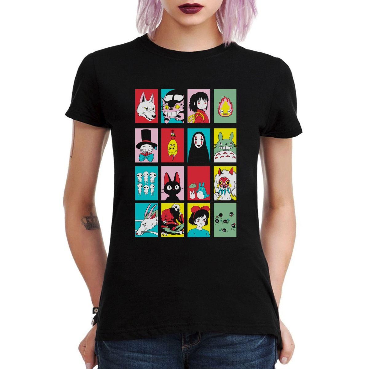STUDIO GHIBLI PERSONAJES POLERA MUJER-2