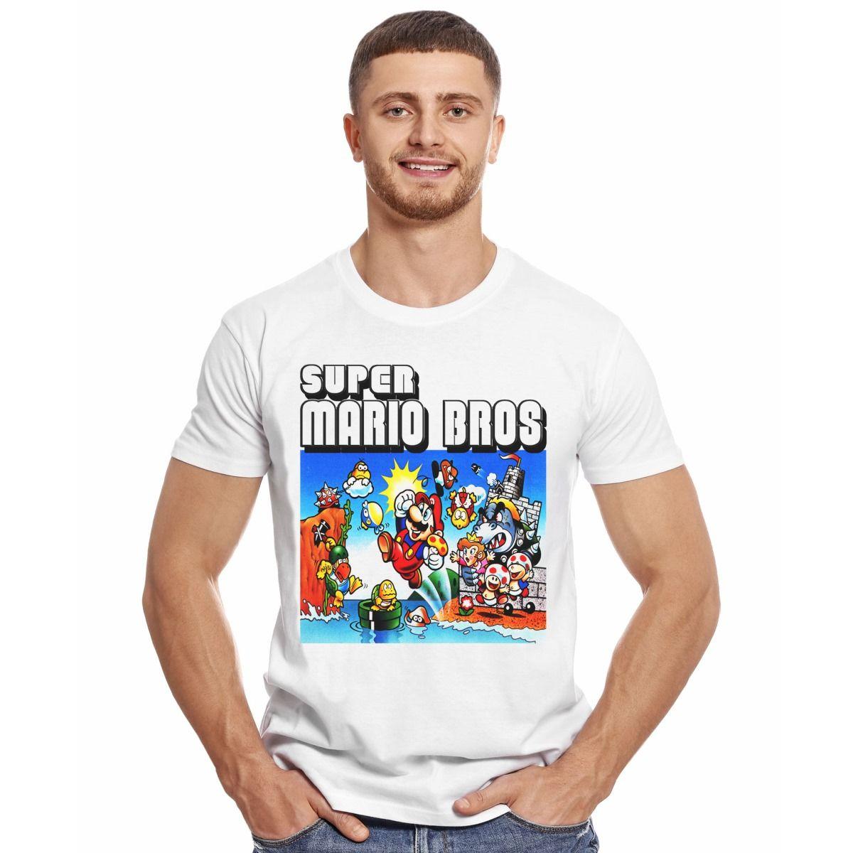 SUPER MARIO BROS PERSONAJES POLERA MANGA CORTA HOMBRE-2