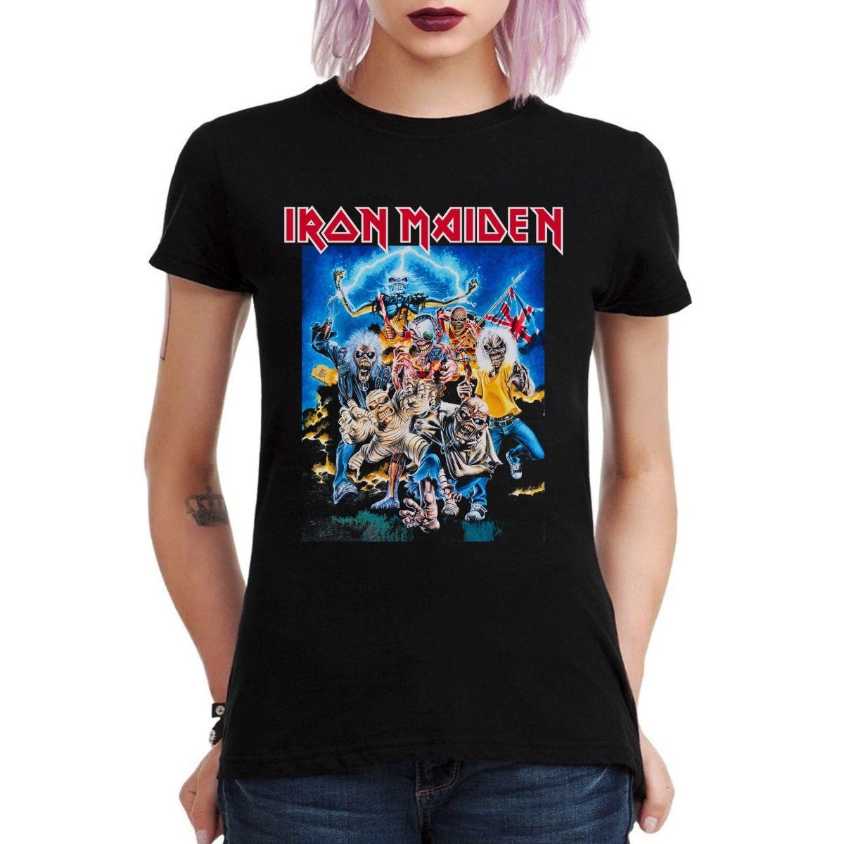 IRON MAIDEN EDDIES ATTACK POLERA MUJER-2