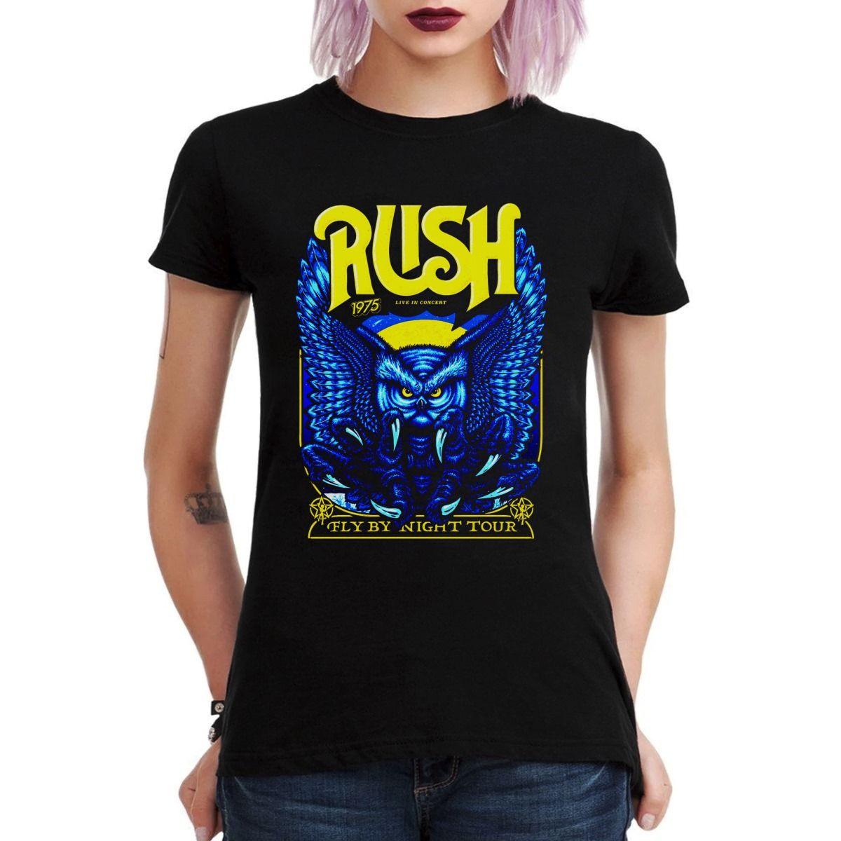 RUSH TOUR FLY BY NIGHT POSTER POLERA MUJER-2