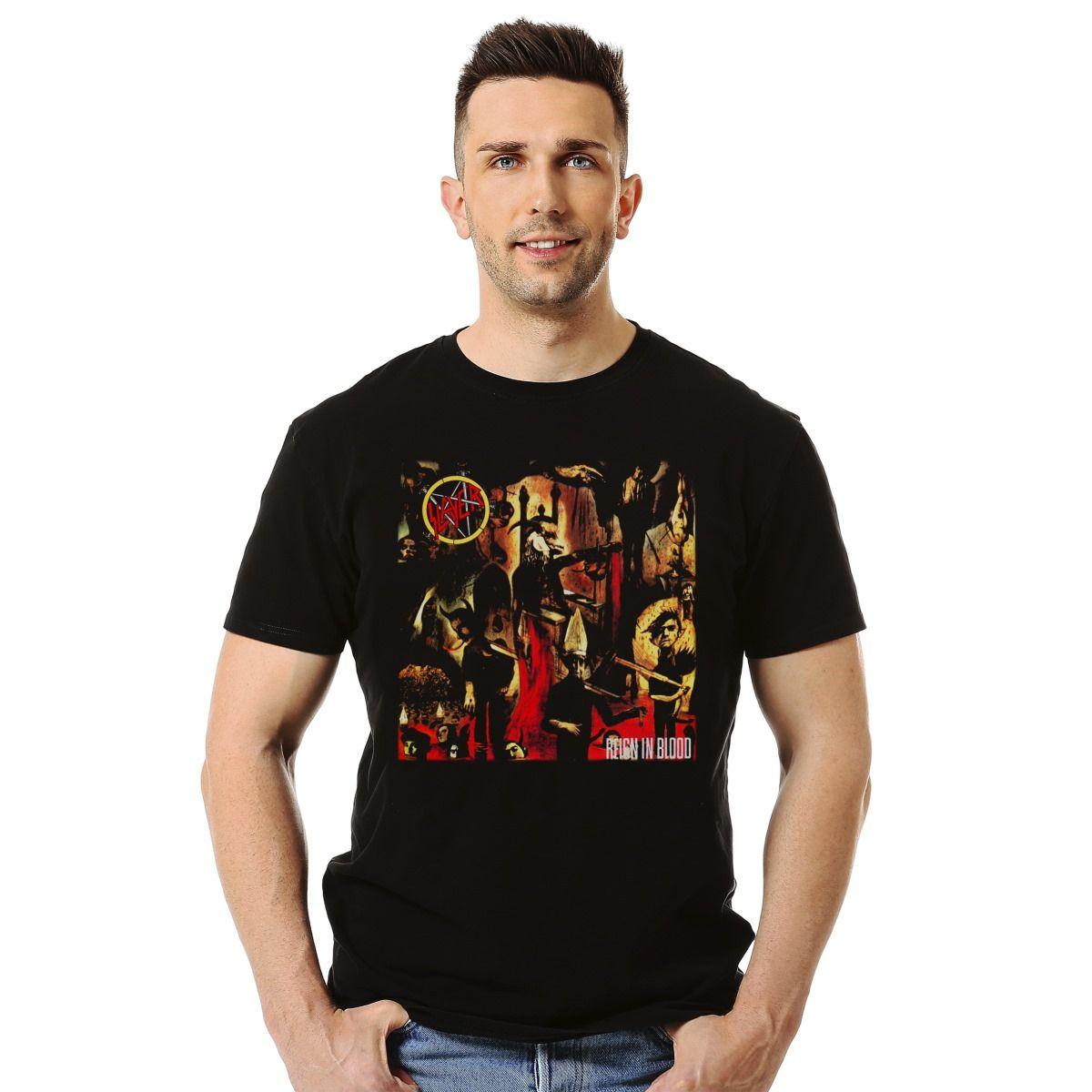 SLAYER REIGN IN BLOOD POLERA MANGA CORTA HOMBRE-2