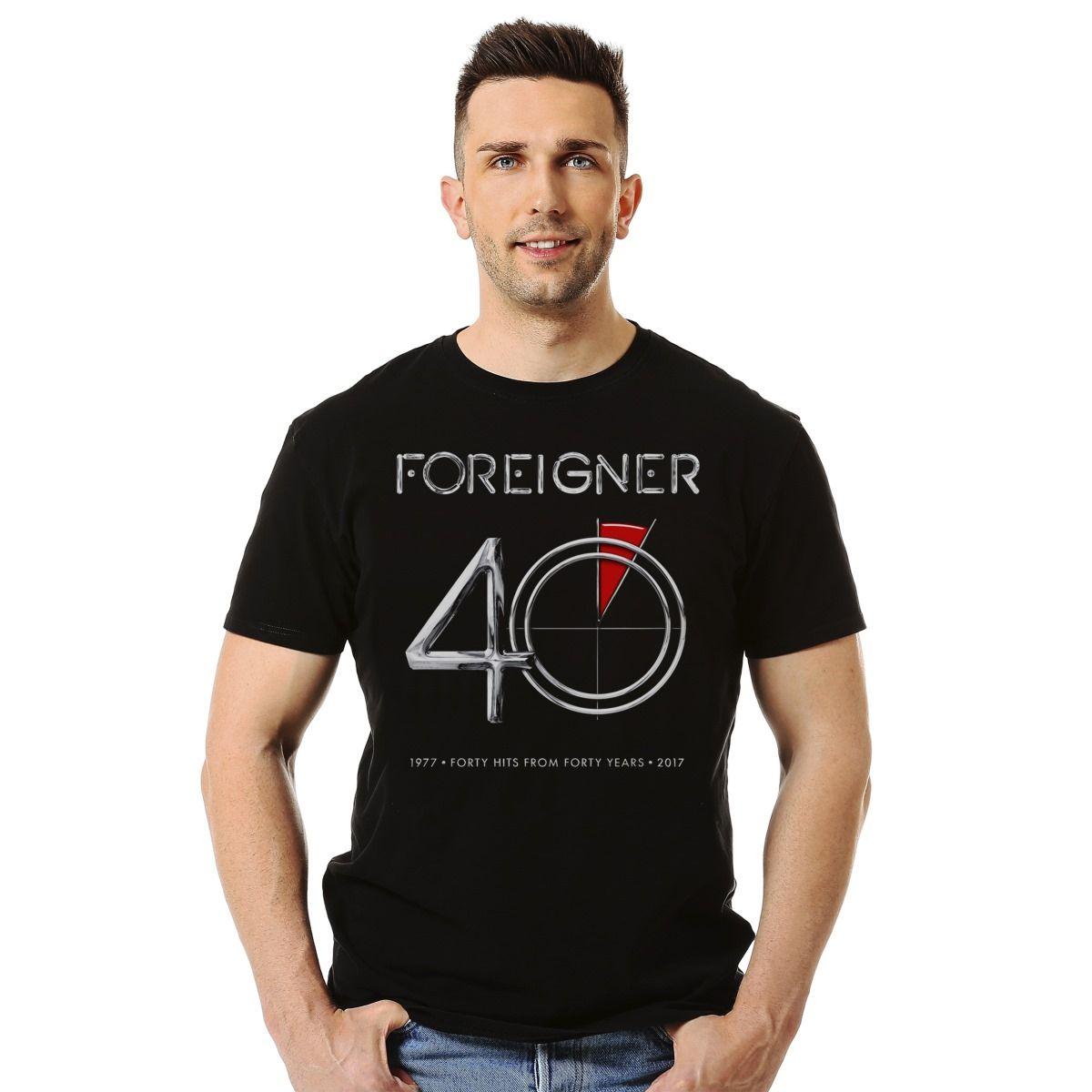 FOREIGNER 40 HITS POLERA MANGA CORTA HOMBRE-2