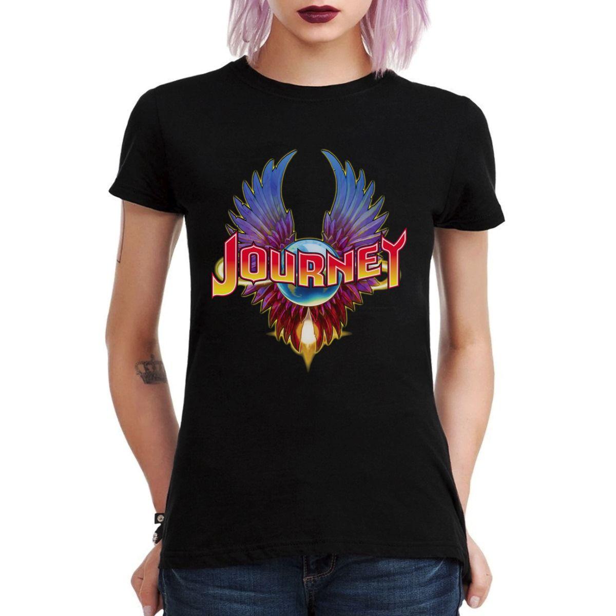 JOURNEY BAND LOGO POLERA MUJER-2