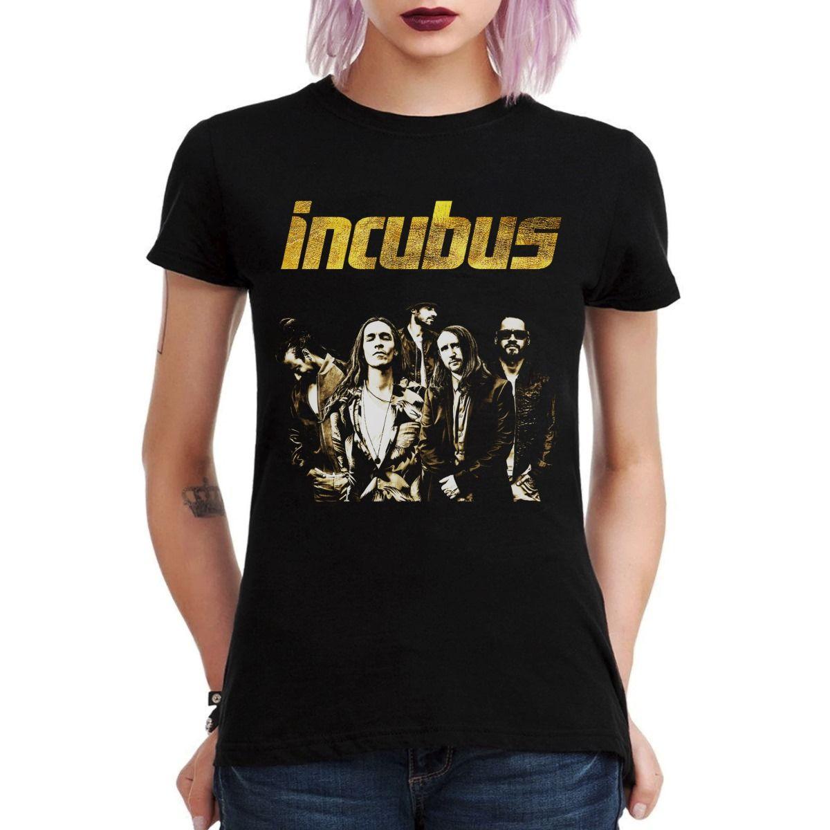 INCUBUS LIVE BAND PHOTO POLERA MUJER-2