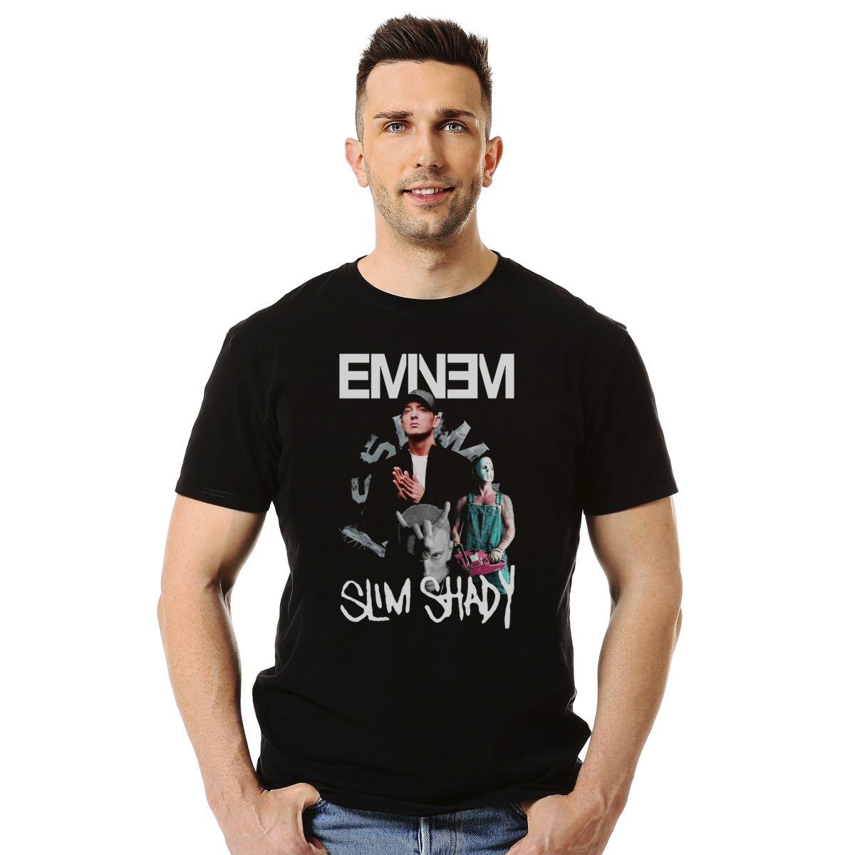 EMINEM SLIM SHADY FACES POLERA MANGA CORTA HOMBRE-2