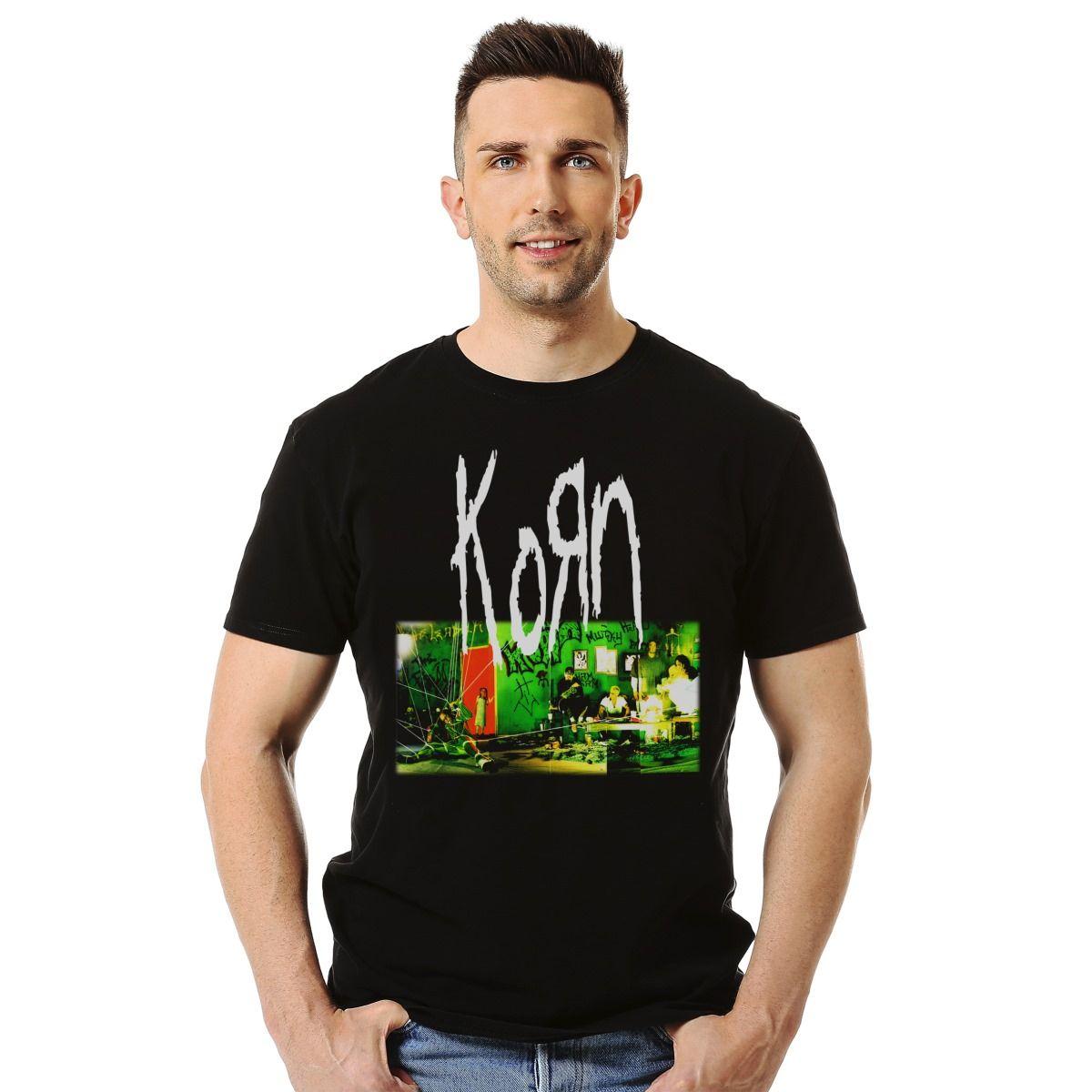 KORN BANDA POLERA MANGA CORTA HOMBRE-2