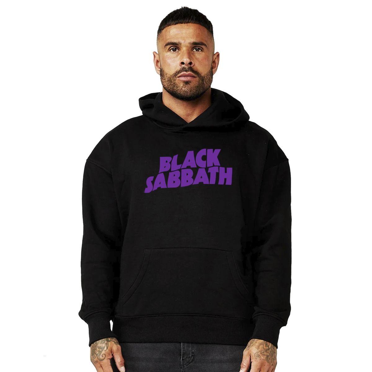 BLACK SABBATH LOGO MORADO POLERON CANGURO-0