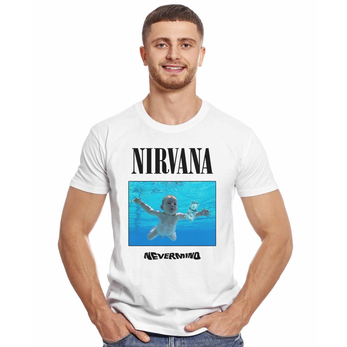 NIRVANA NEVERMIND POLERA MANGA CORTA HOMBRE-2