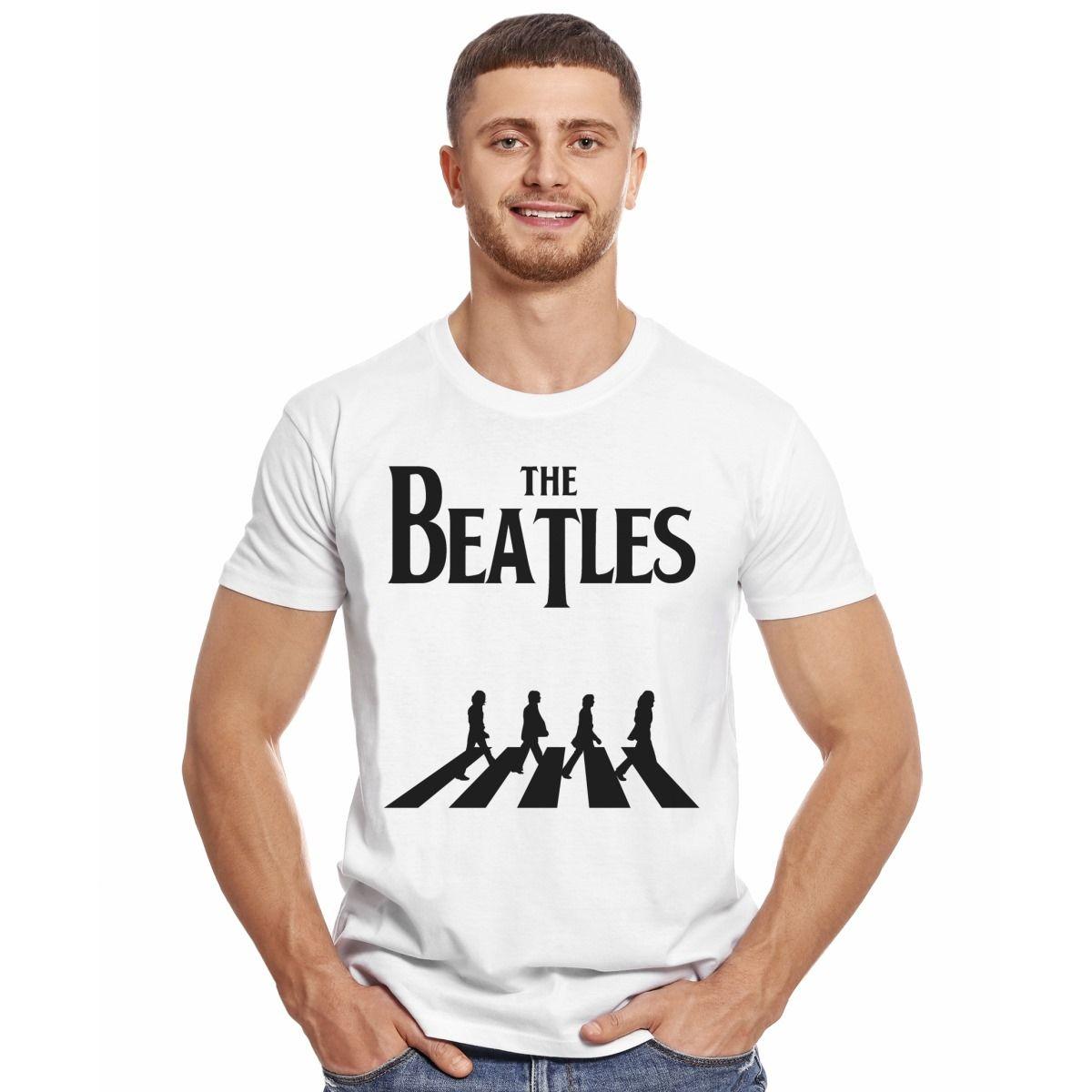 THE BEATLES ABBEY ROAD POLERA MANGA CORTA HOMBRE-2