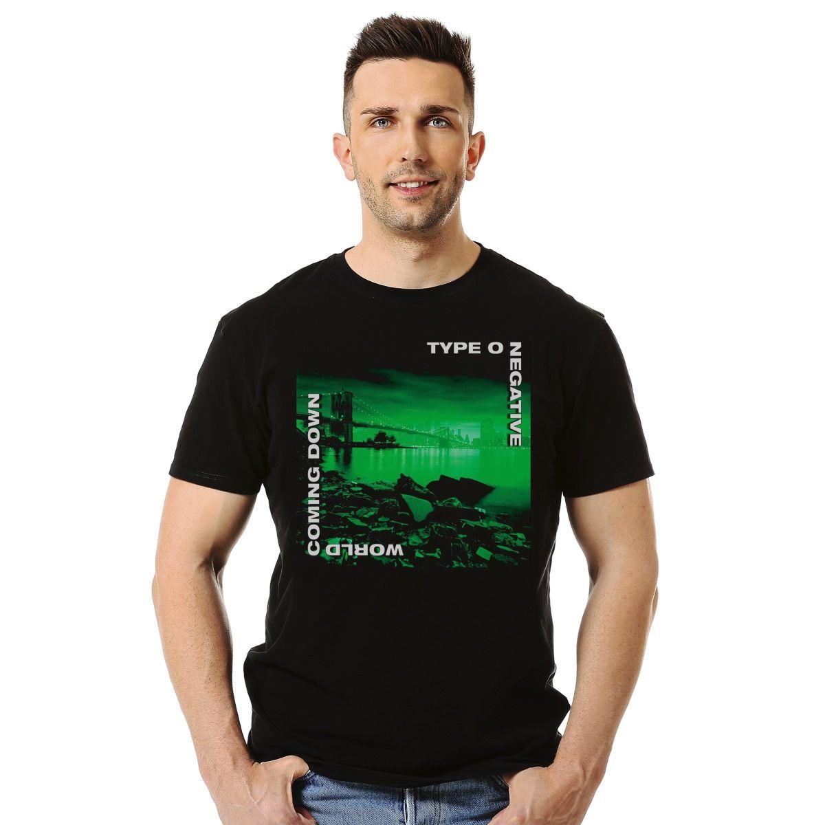 TYPE O NEGATIVE WORLD COMING DOWN POLERA MANGA CORTA HOMBRE-2
