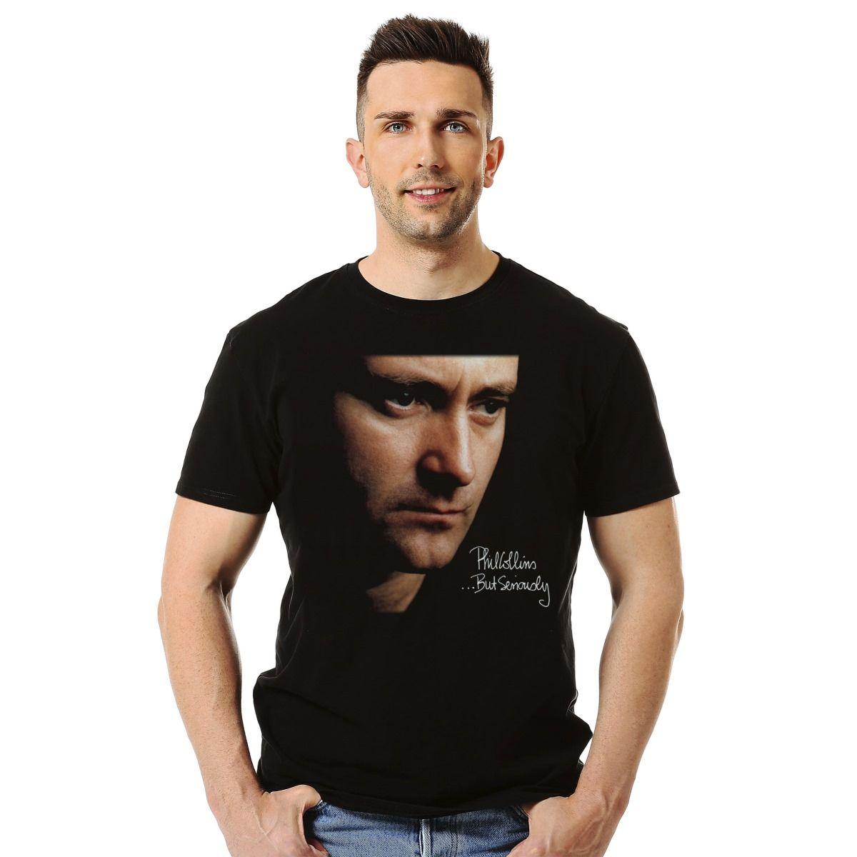 PHIL COLLINS BUT SERIOUSLY POLERA MANGA CORTA HOMBRE-2