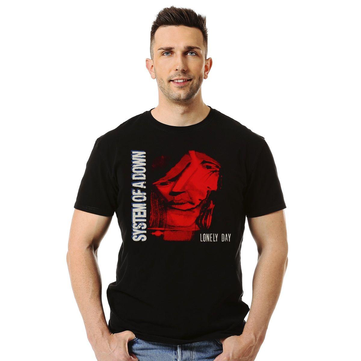 SYSTEM OF A DOWN LONELY DAY POLERA MANGA CORTA HOMBRE-2