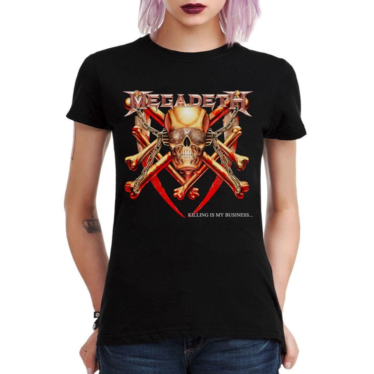 MEGADETH KILLING IS MY BUSINESS REMASTERED POLERA MUJER-2