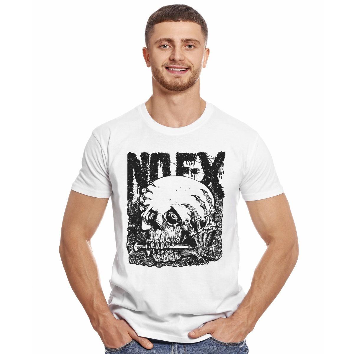 NOFX VACCINE SKULL POLERA MANGA CORTA HOMBRE-2