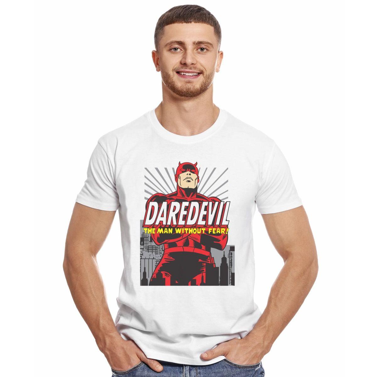 DAREDEVIL THE MAN WITHOUR FEAR POSTER POLERA MANGA CORTA HOMBRE-2