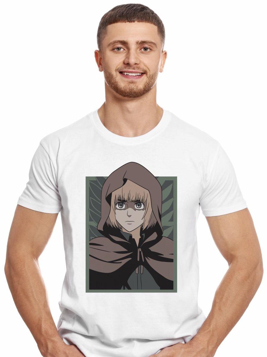 ATTACK ON TITAN ARMIN ARLERT CAPUCHA POLERA MANGA CORTA HOMBRE-0