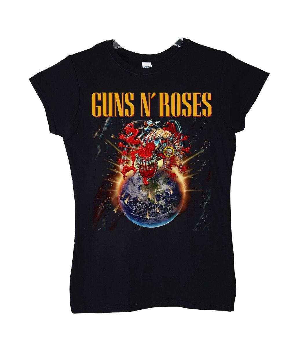 GUNS N ROSES TOUR 2025 CHILE ESTADIO NACIONAL POLERA MUJER-1