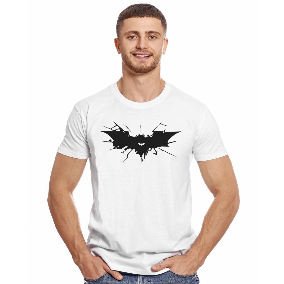 BATMAN LOGO STENCIL NEGRO POLERA MANGA CORTA HOMBRE-2