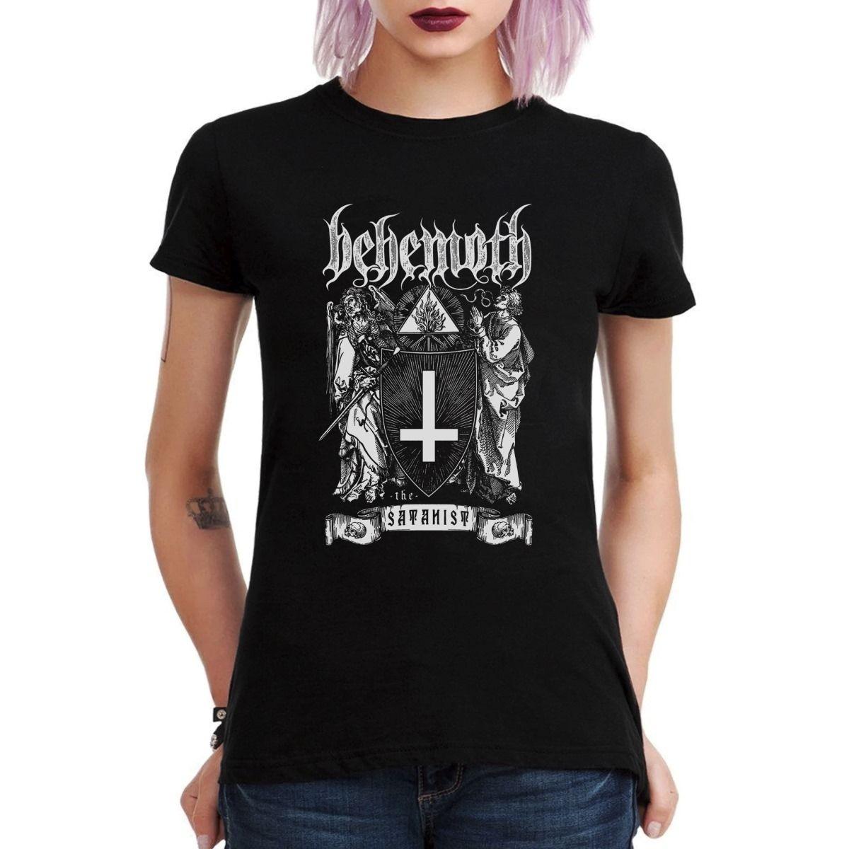 BEHEMOTH THE SATANIST STENCIL POLERA MUJER-2