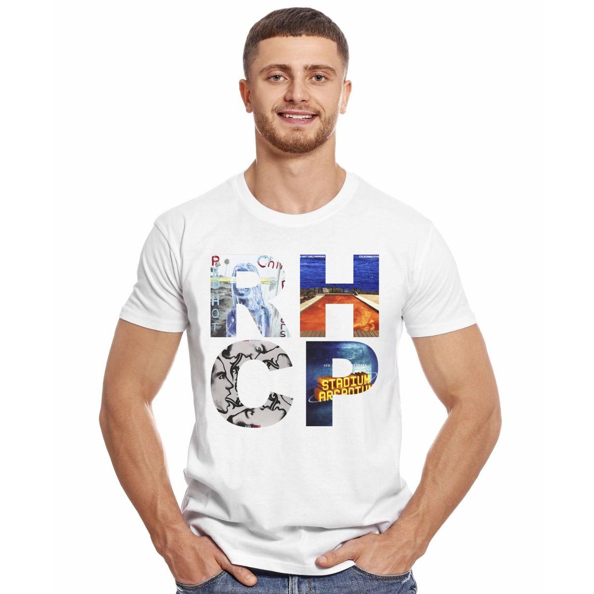 RED HOT CHILI PEPPERS ALBUMS POLERA MANGA CORTA HOMBRE-2