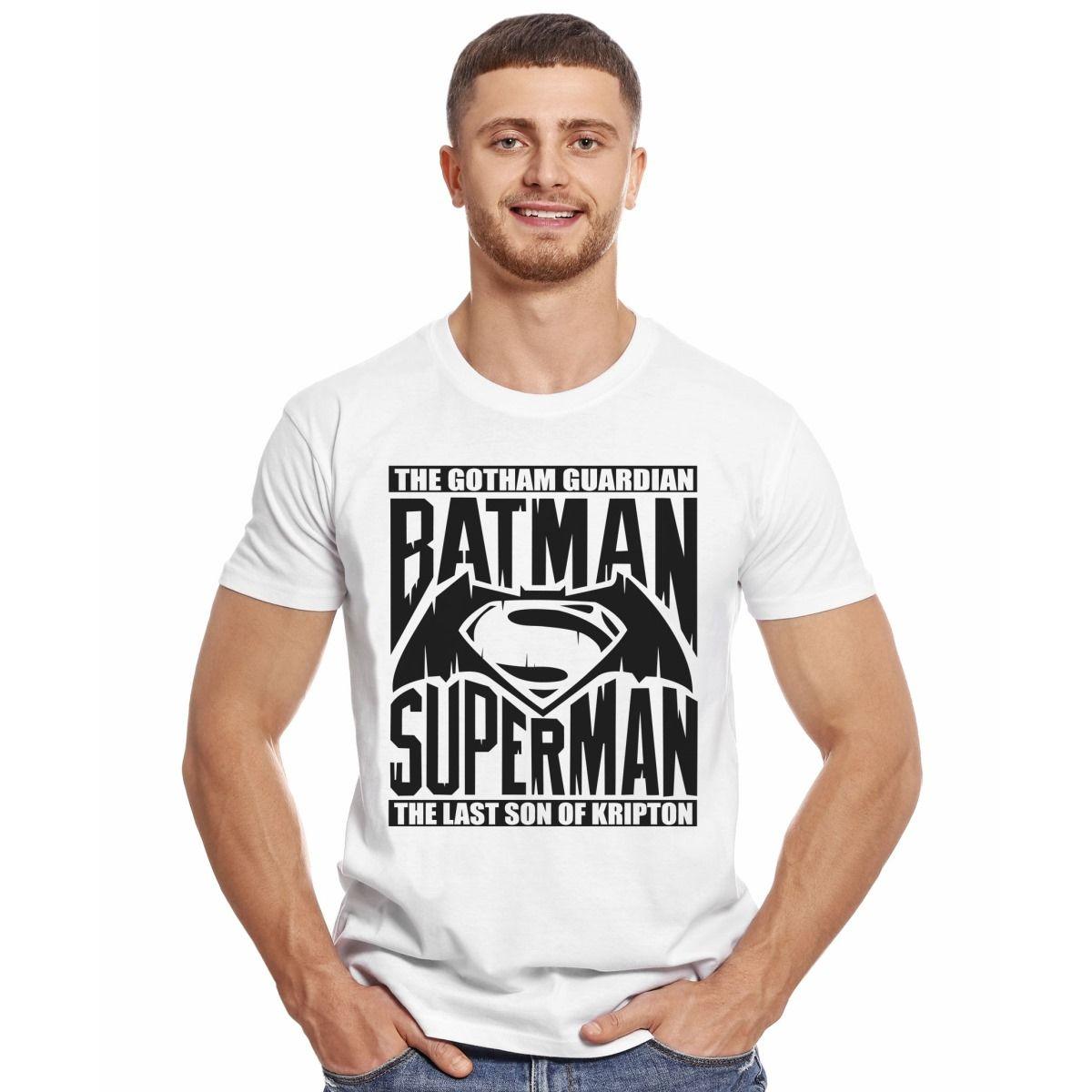 BATMAN SUPERMAN THE GOTHAM GUARDIAN THE LAS SON OF KRYPTON POLERA MANGA CORTA HOMBRE-2