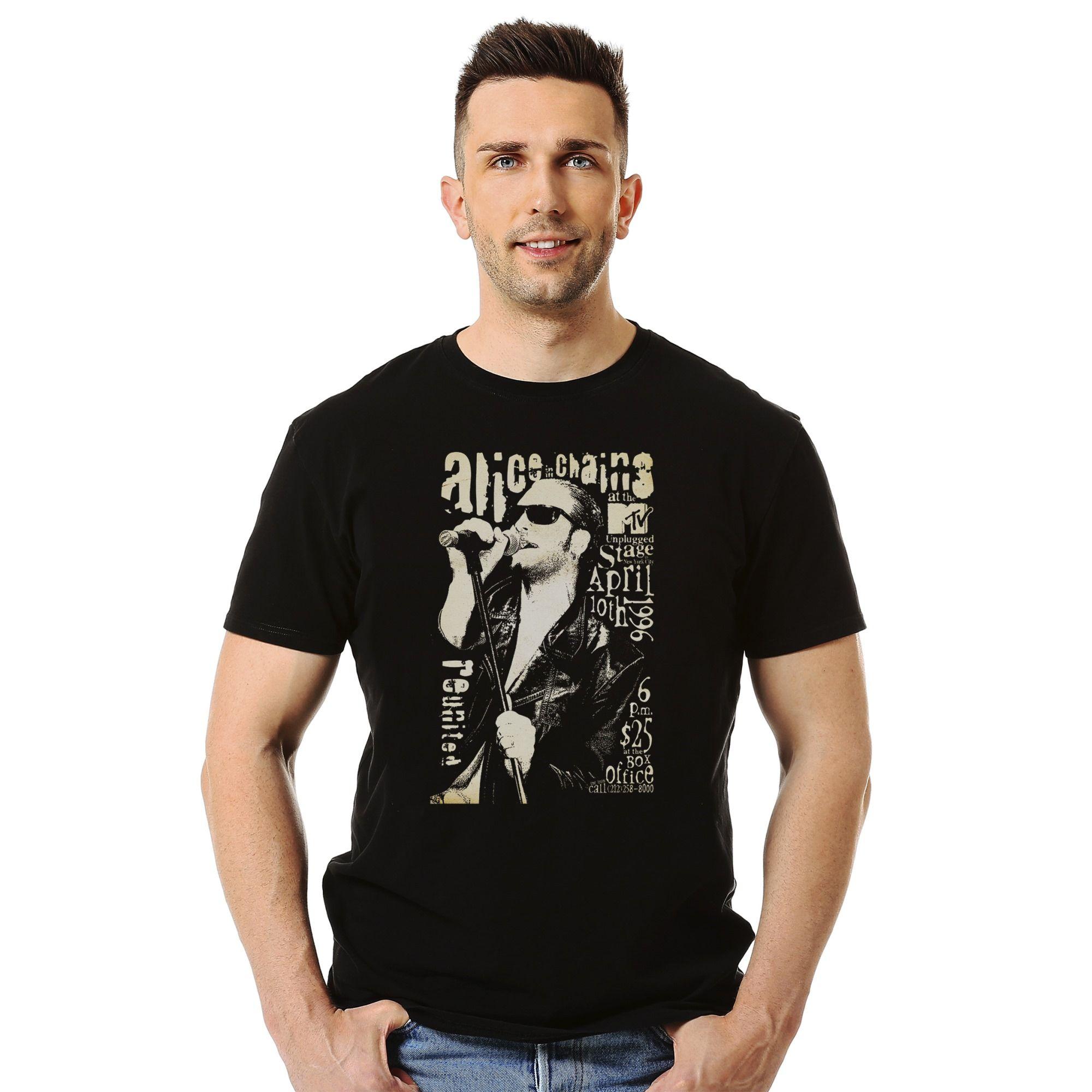 Polera Alice In Chains Unplugged Poster-1