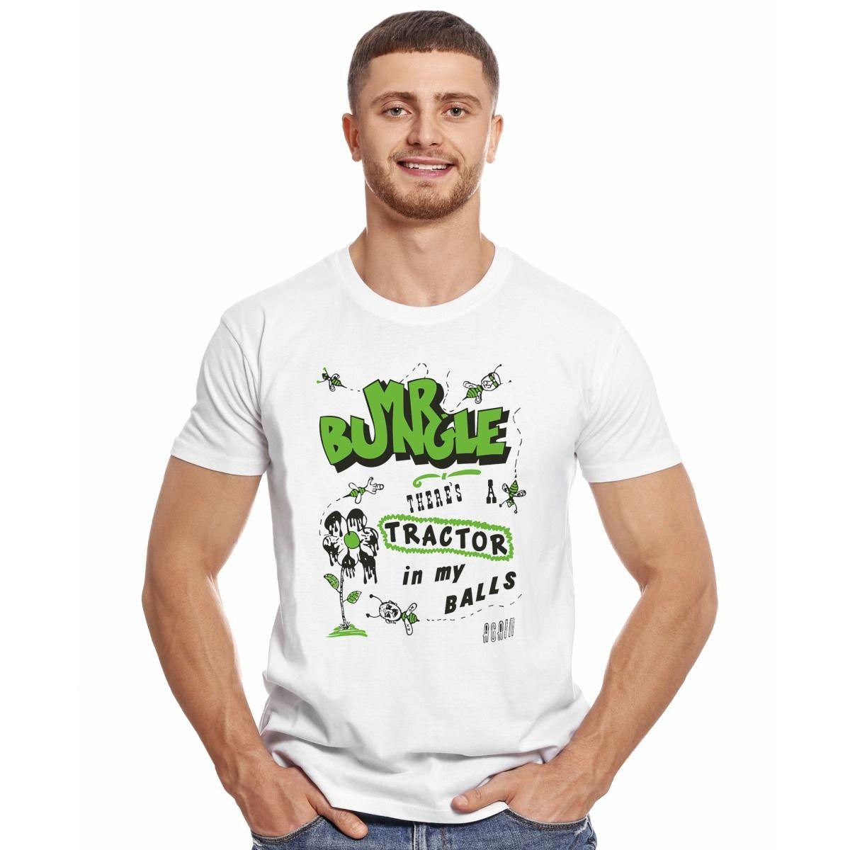 MR BUNGLE THERES A TRACTOR IN MY BALLS POLERA MANGA CORTA HOMBRE-2