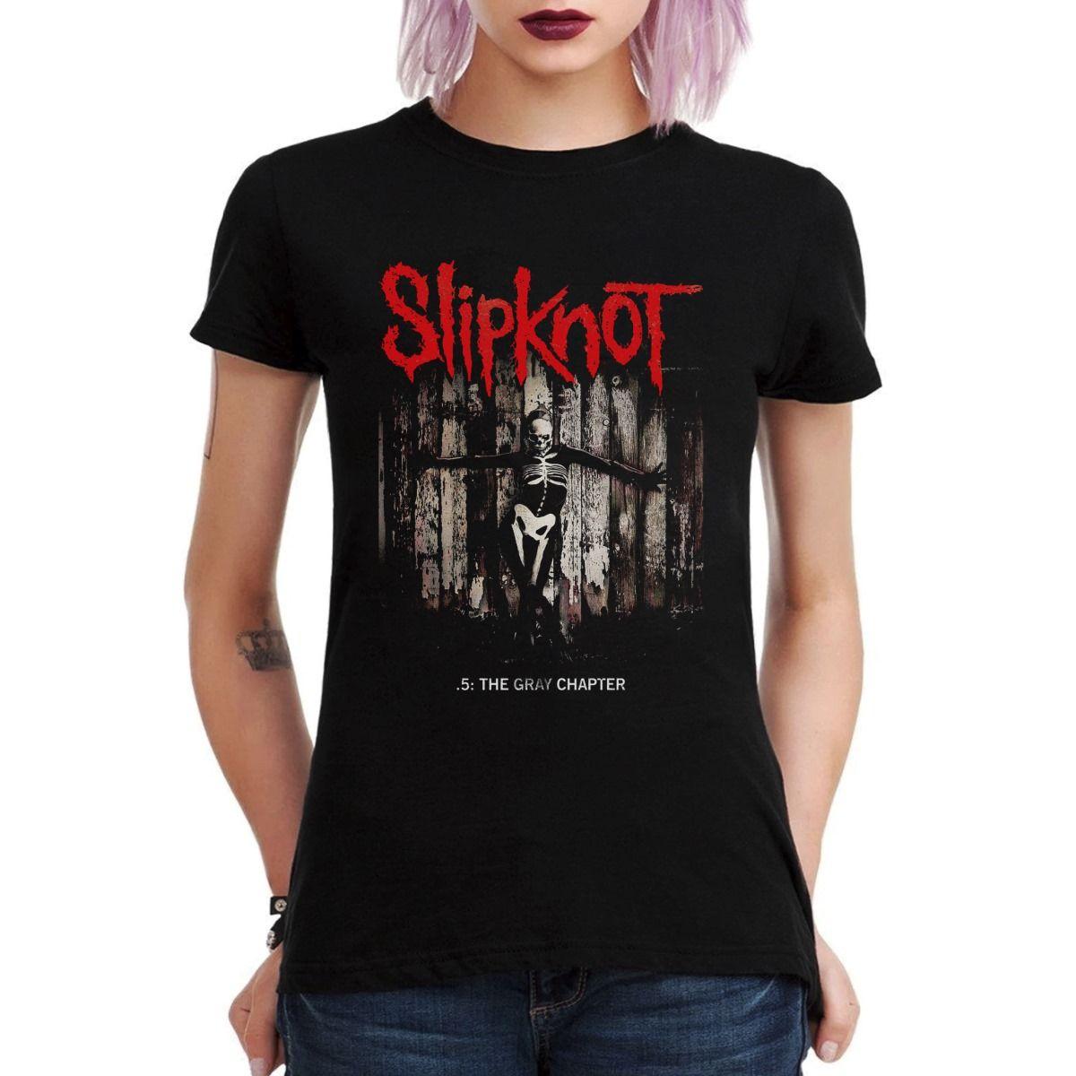 SLIPKNOT 5 THE GREY CHAPTER POLERA MUJER-2