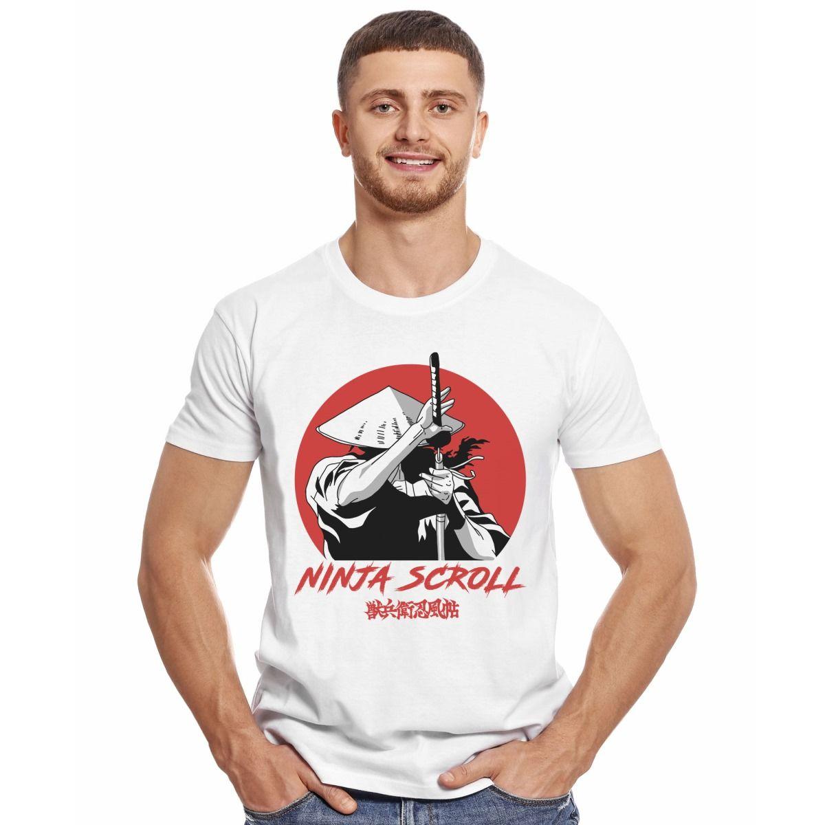 NINJA SCROLL SAMURAI SOL NACIENTE POLERA MANGA CORTA HOMBRE-2