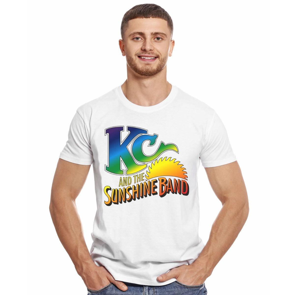 KC AND THE SUNSHINE BAND LOGO POLERA MANGA CORTA HOMBRE-2