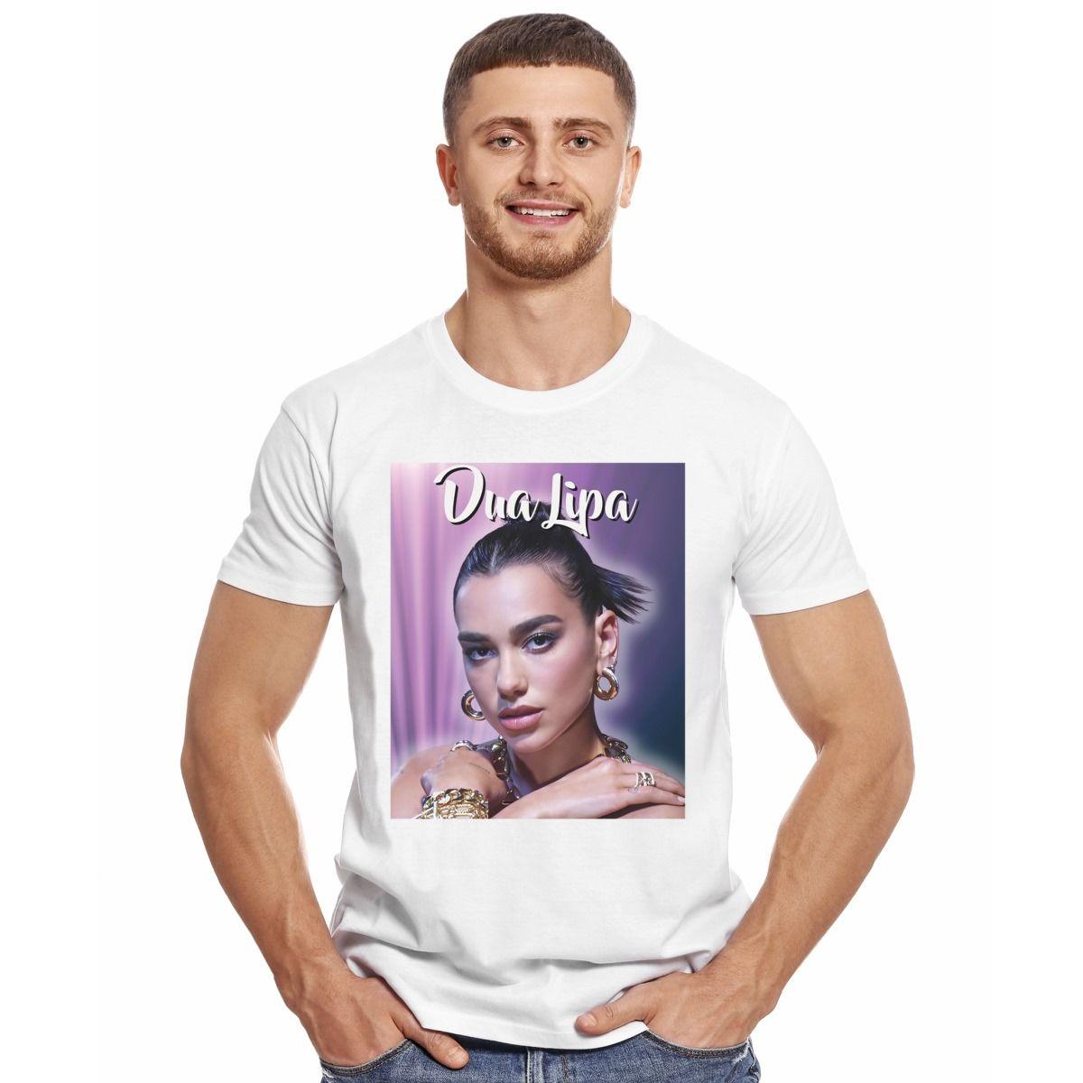 DUA LIPA FACE CALENDAR POLERA MANGA CORTA HOMBRE-2