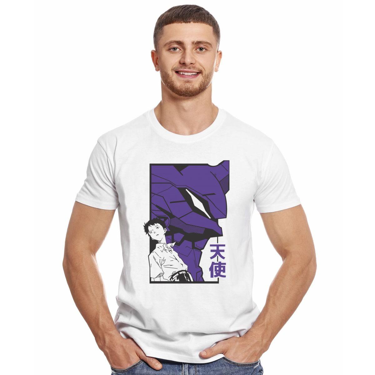 EVANGELION SHINJI IKARI EVA 01 POLERA MANGA CORTA HOMBRE-2