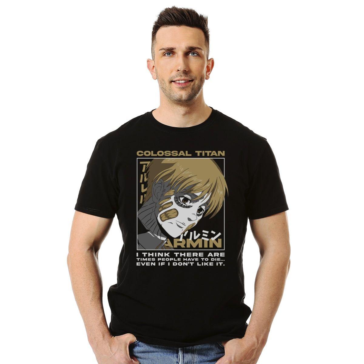ATTACK ON TITAN ARMIN COLOSSAL TITAN POLERA MANGA CORTA HOMBRE-2
