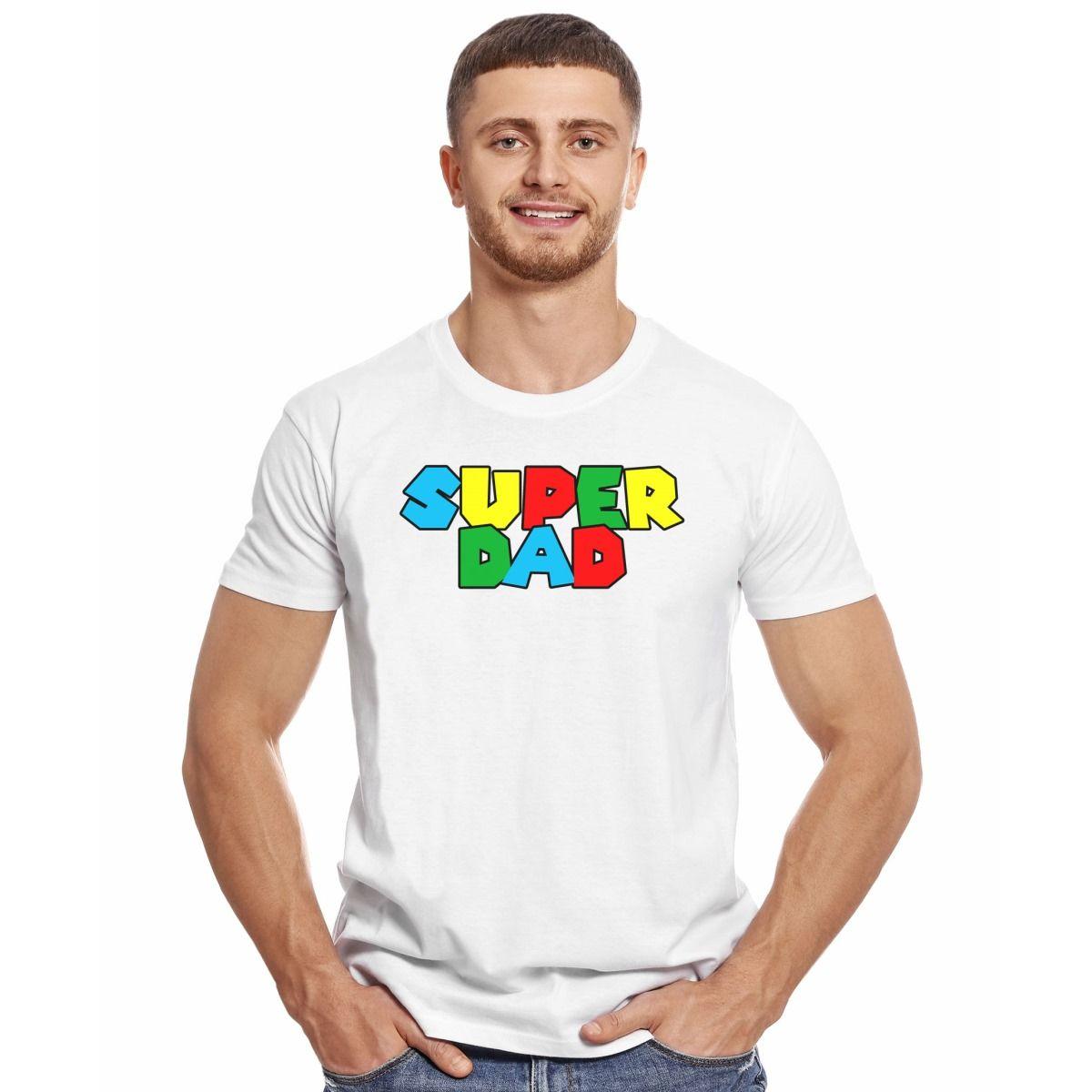 SUPER MARIO SUPER DAD POLERA MANGA CORTA HOMBRE-2