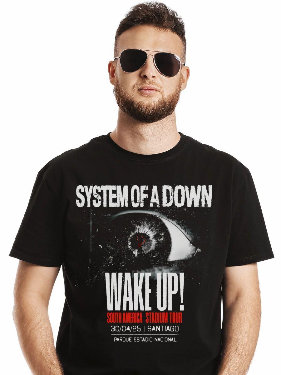 Polera System Of A Down En Chile Wake Up Tour 2 Rock-0