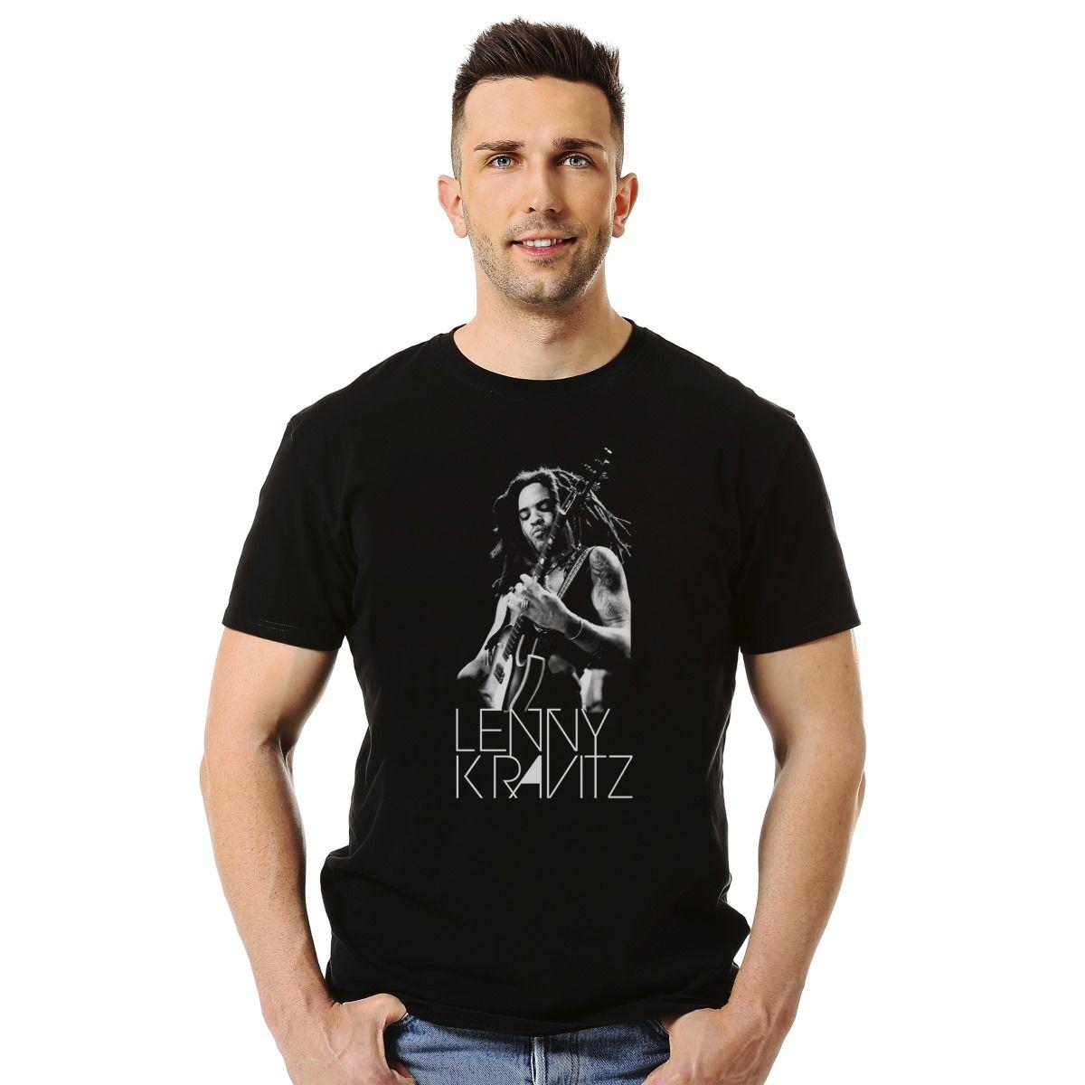 Polera Lenny Kravitz Plays Guitar Rock-2