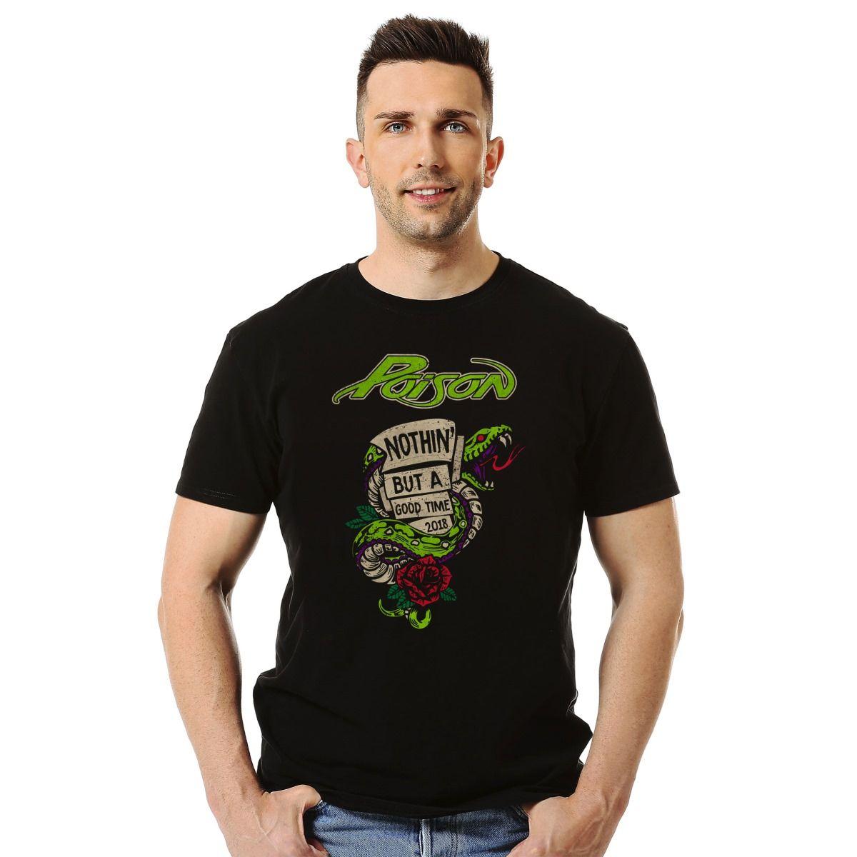 POISON NOTHIN BUT A GOOD TIME POLERA MANGA CORTA HOMBRE-2