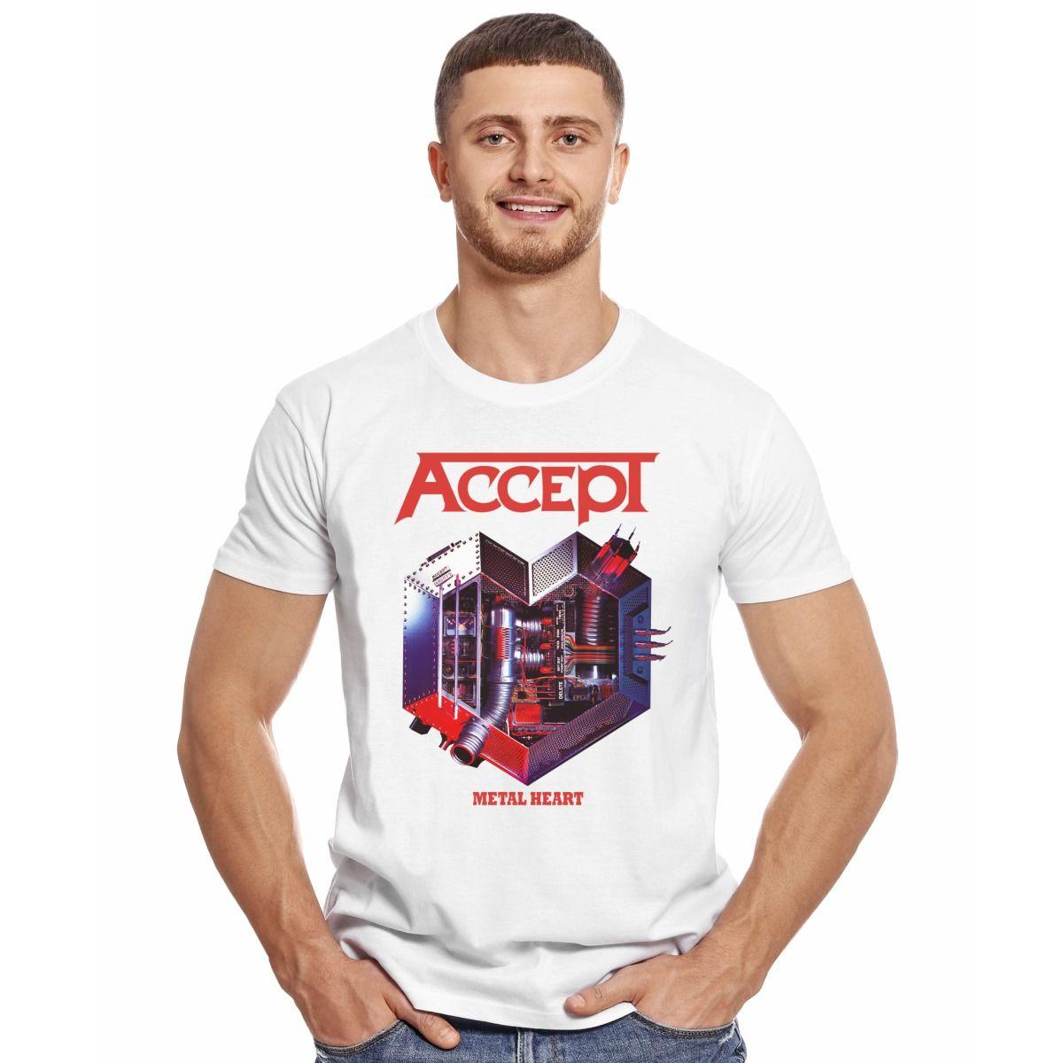ACCEPT METAL HEART POLERA MANGA CORTA HOMBRE-2