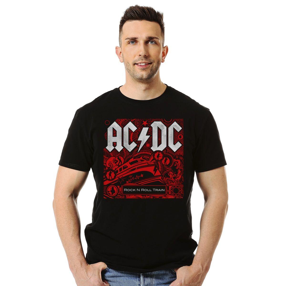 ACDC ROCK N ROLL TRAIN POLERA MANGA CORTA HOMBRE-2
