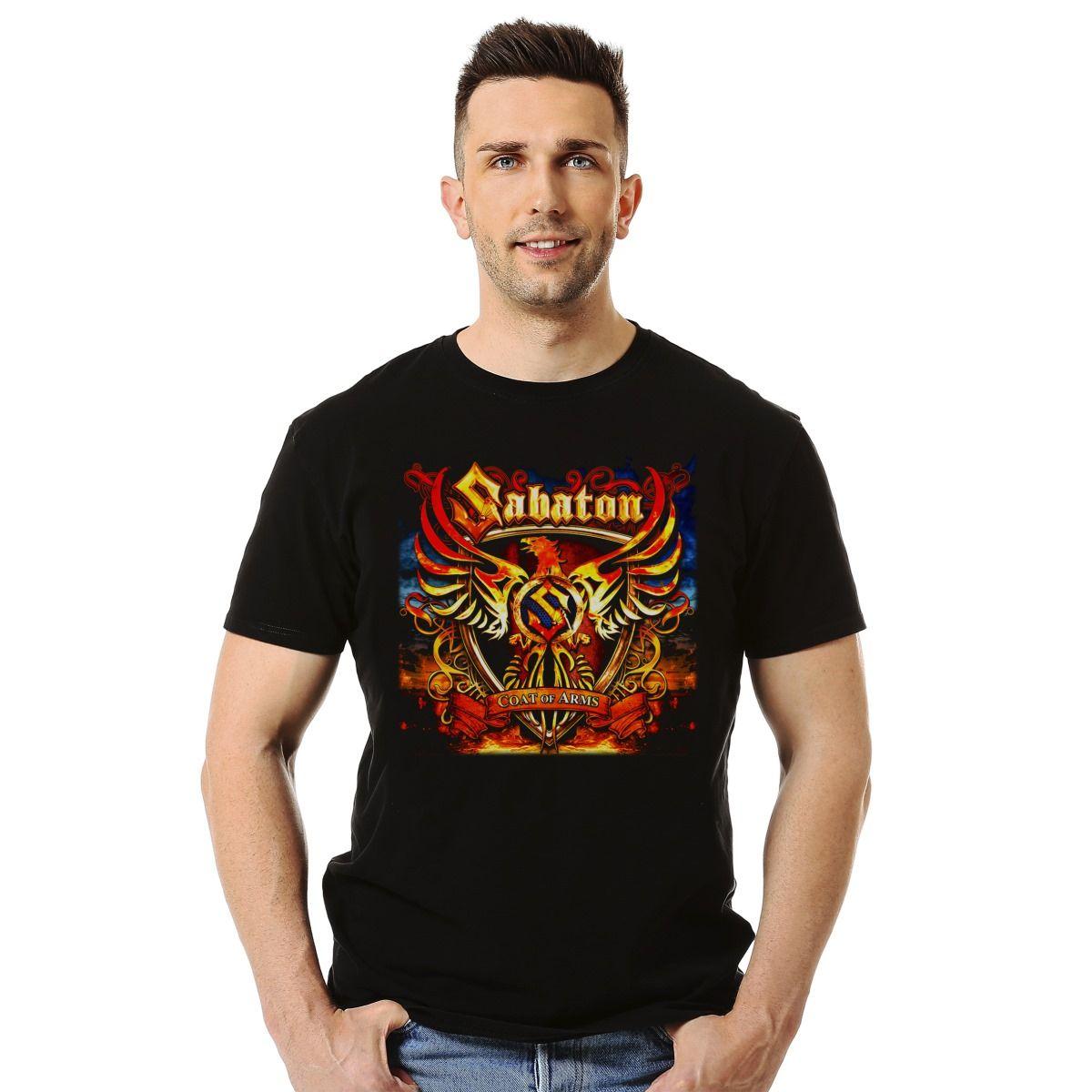Polera Sabaton Coat Of Arms Metal-2