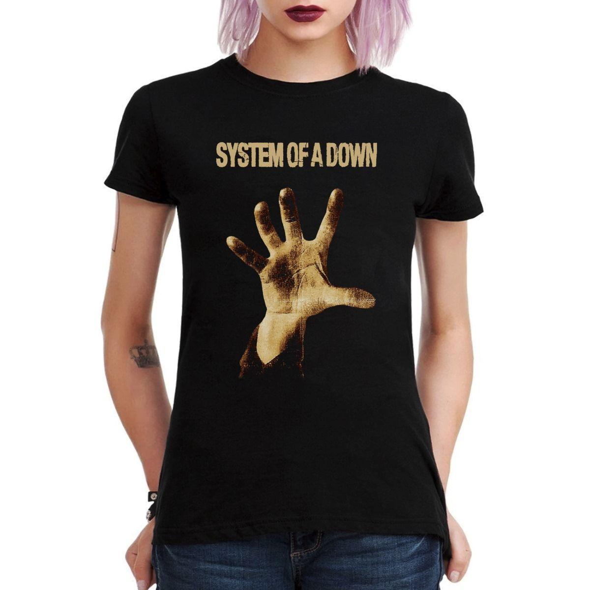 SYSTEM OF A DOWN MANO HAND ALBUM POLERA MUJER-2