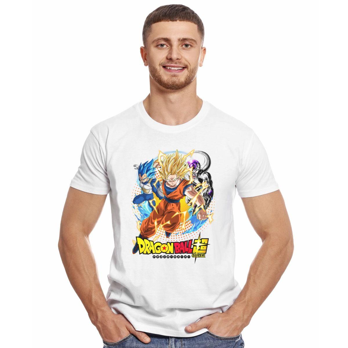 DRAGON BALL SUPER GOKU FREEZER VEGETA POLERA MANGA CORTA HOMBRE-2