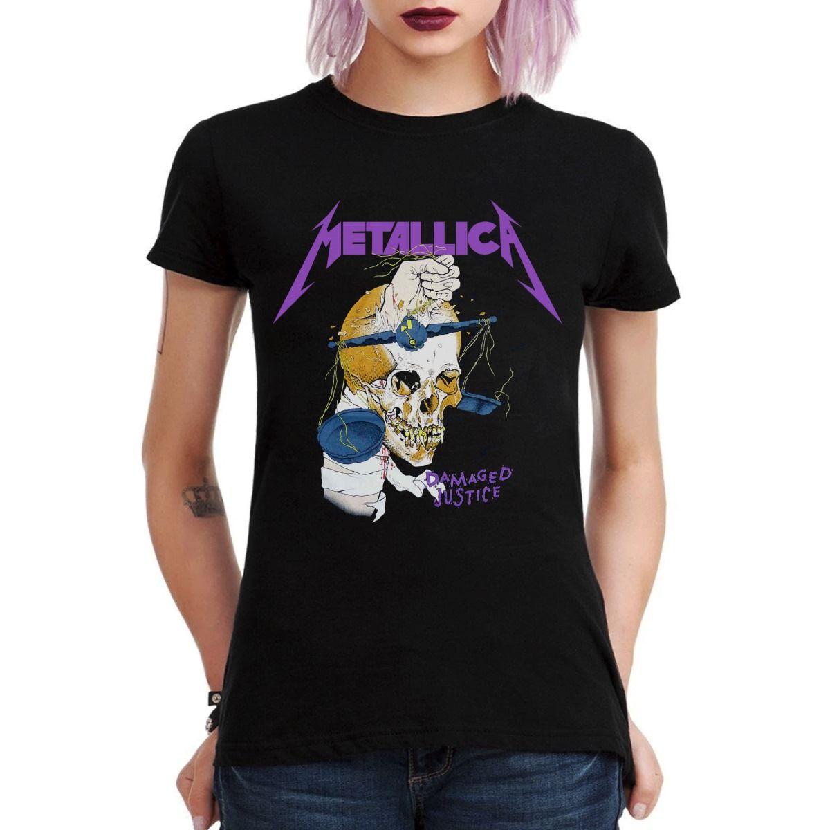 METALLICA DAMAGED JUSTICE POLERA MUJER-2