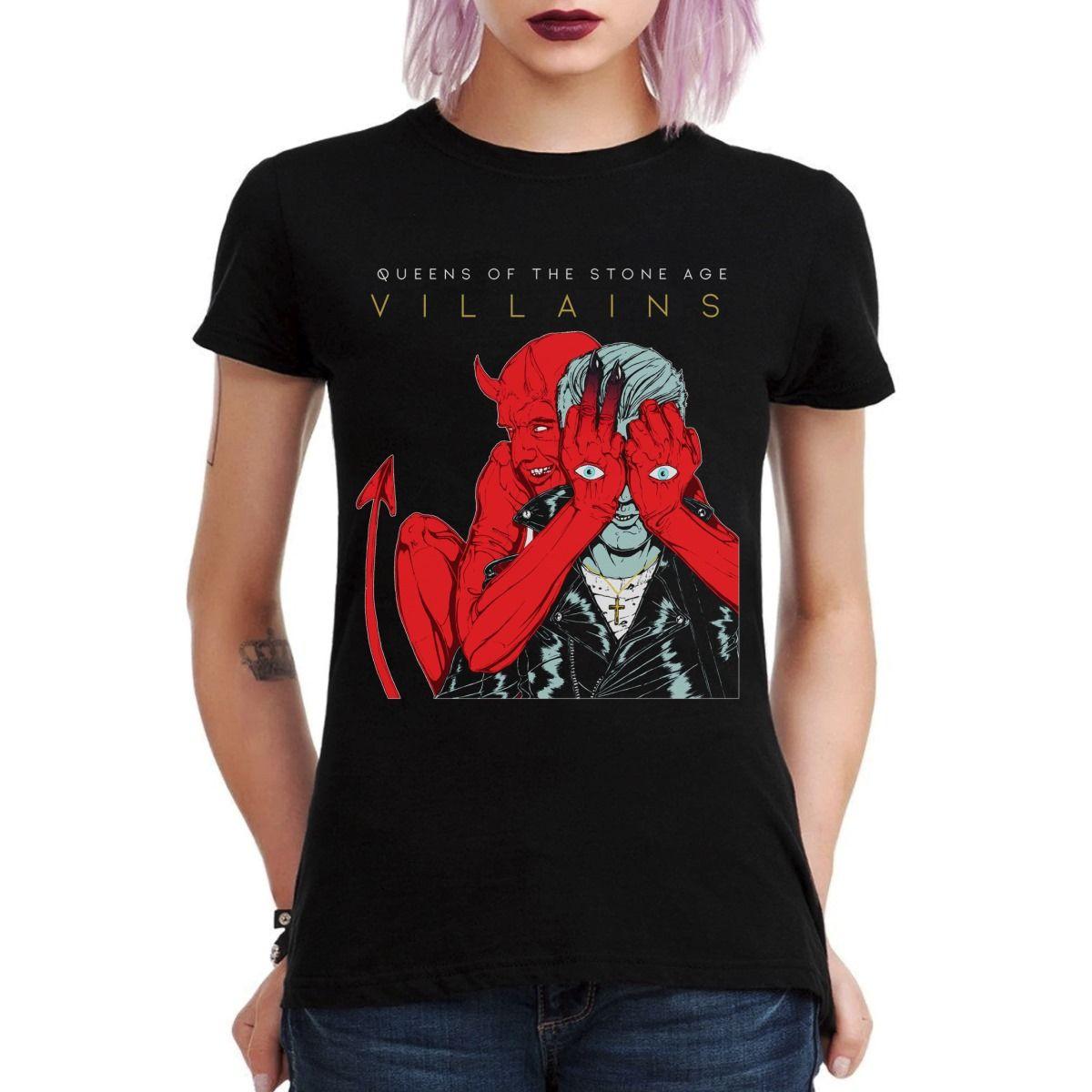 QUEENS OF THE STONE AGE VILLAINS POLERA MUJER-2